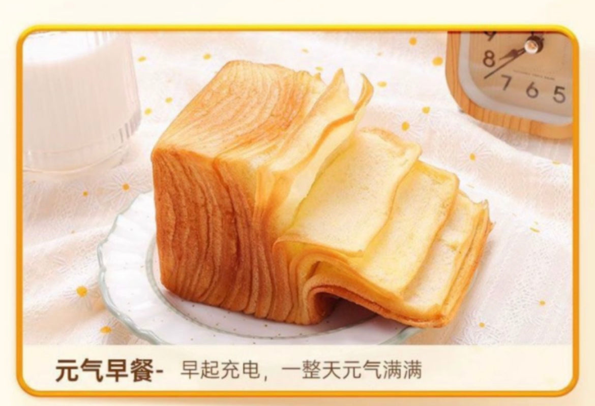 手工千层牛乳面包 80克*24个包，每个独立包装/箱2KG