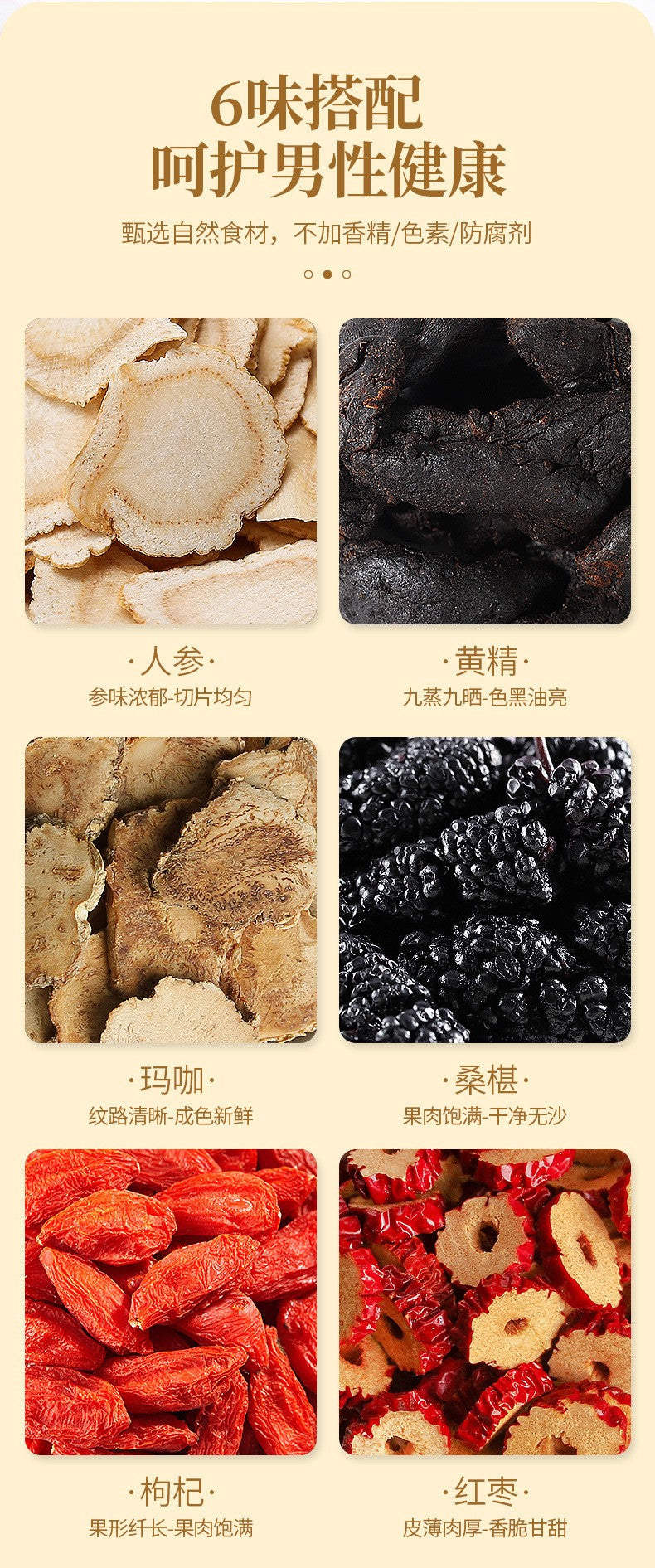 人参玛咖黄精茶250克（25小包）