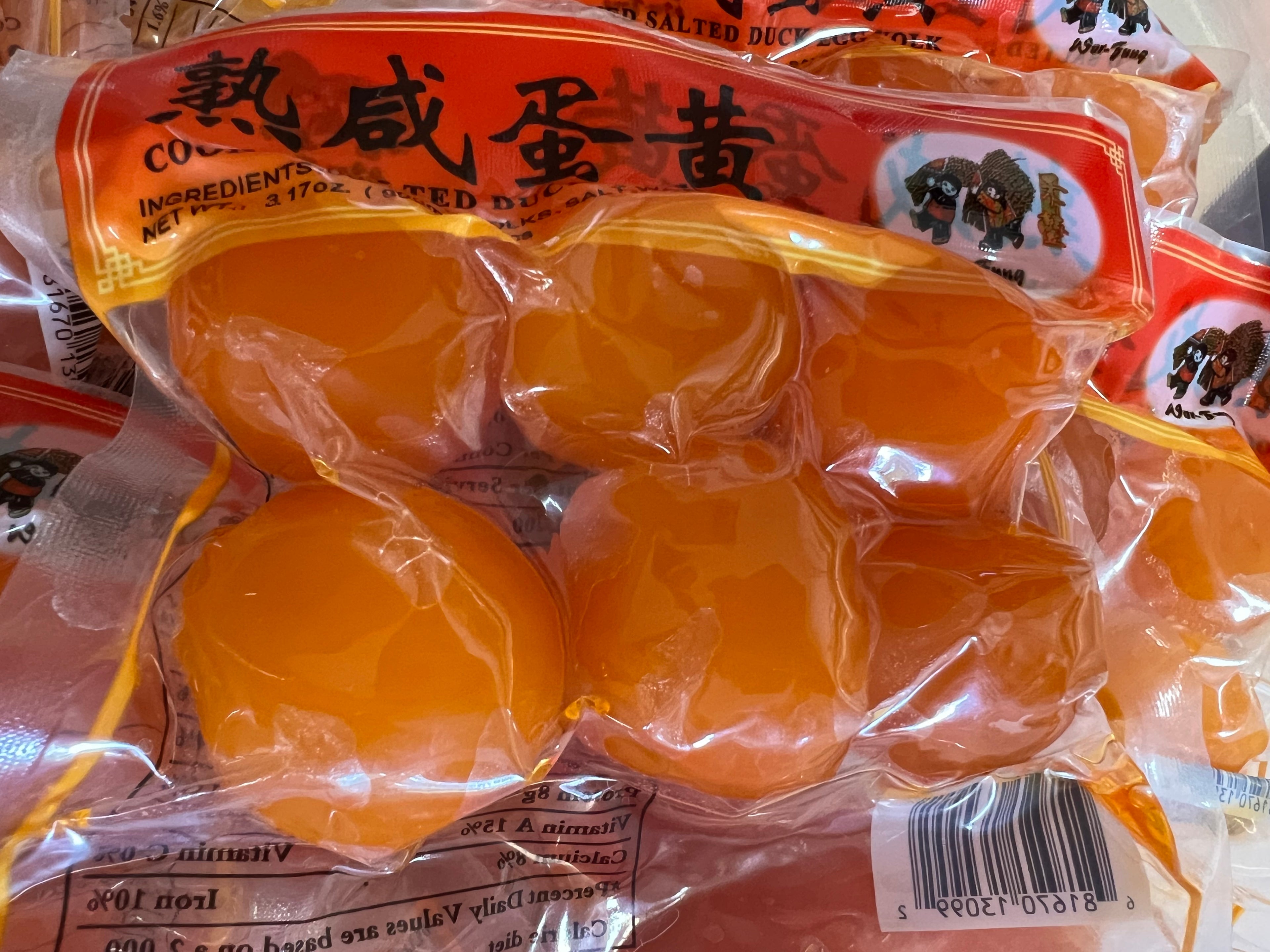 熟咸鸭蛋黄 真空包装 6只/包90GM 3包/份
