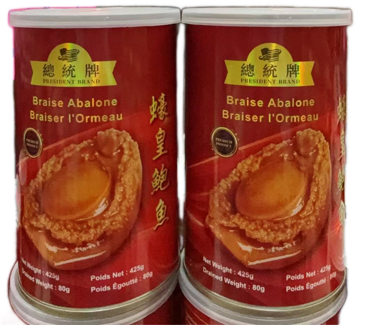 总统牌 即食蠔皇鲍鱼 4只425克/罐 2罐/份