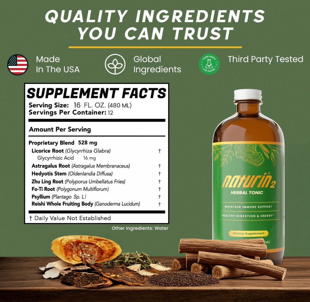 自然饮Naturin2 Herbal Supplement 16oz (480ml)
