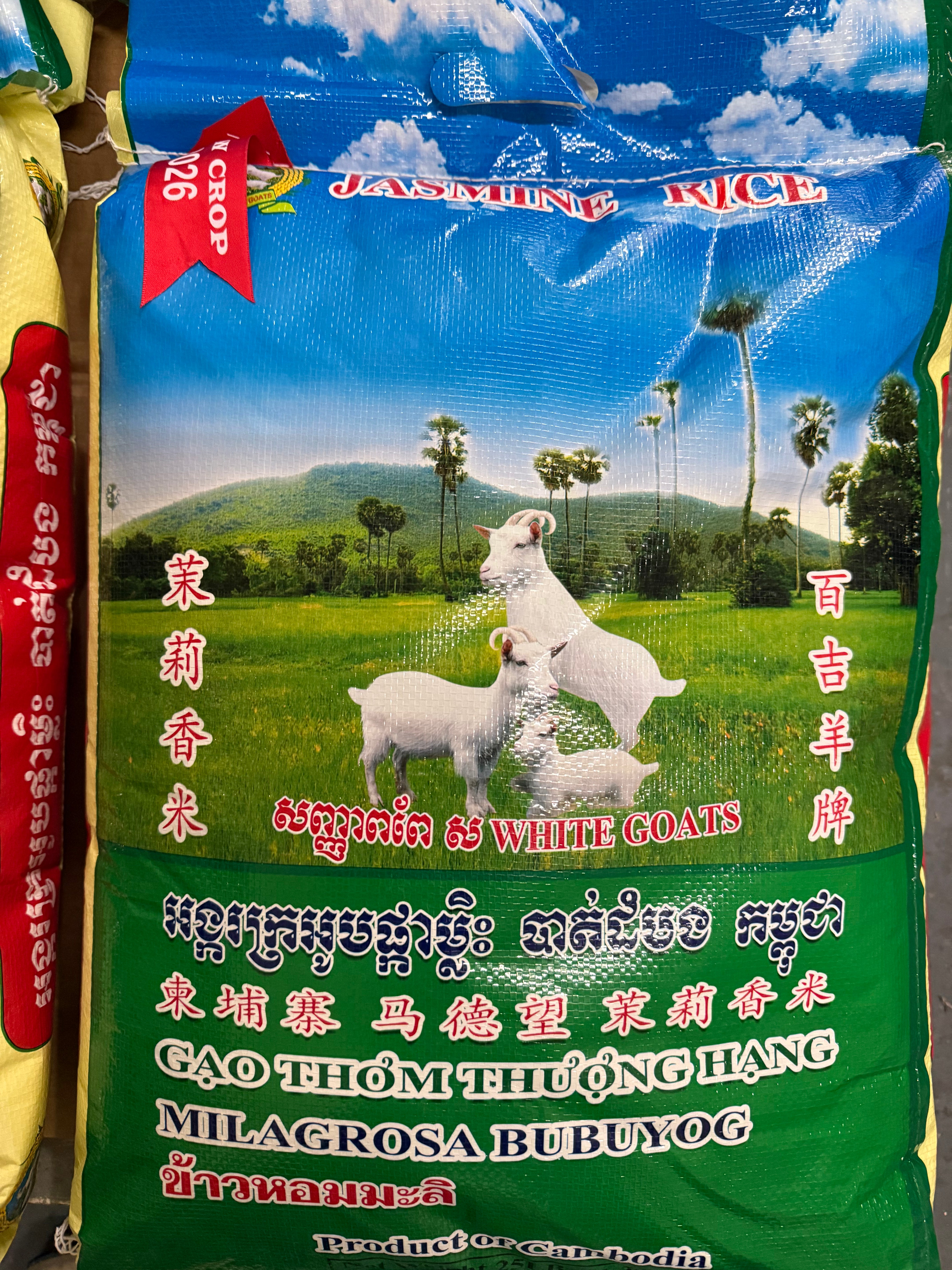 2026年新米 柬埔寨茉莉香米 50磅/袋