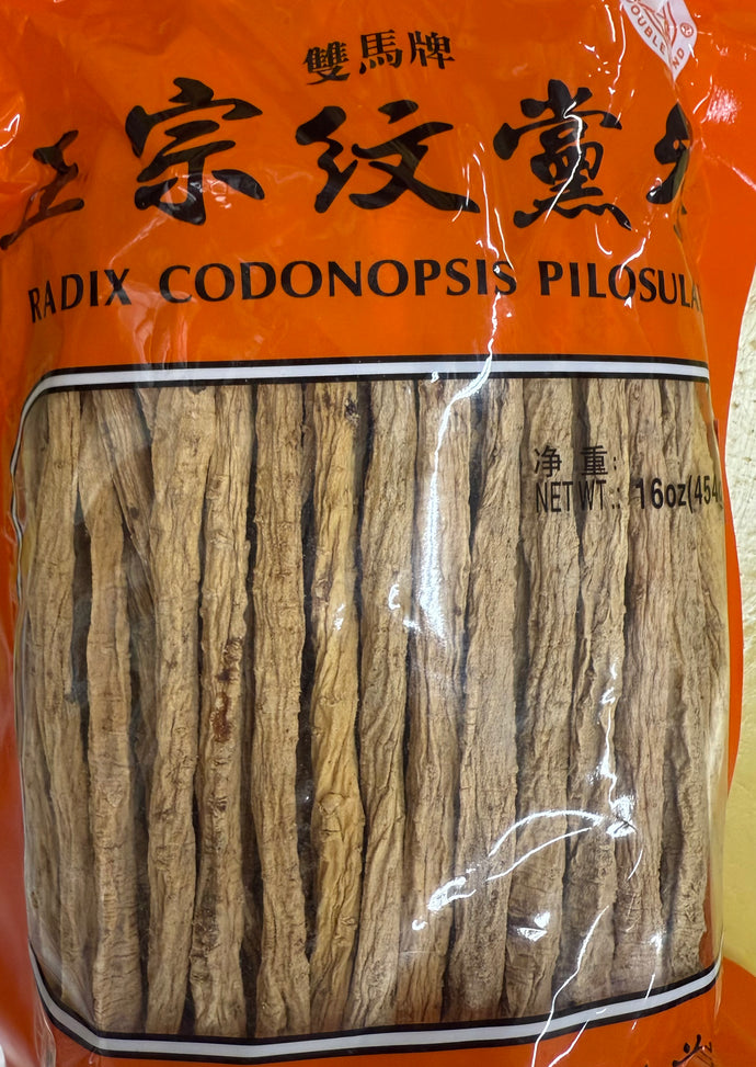 双马牌 正宗纹党参 1磅/包