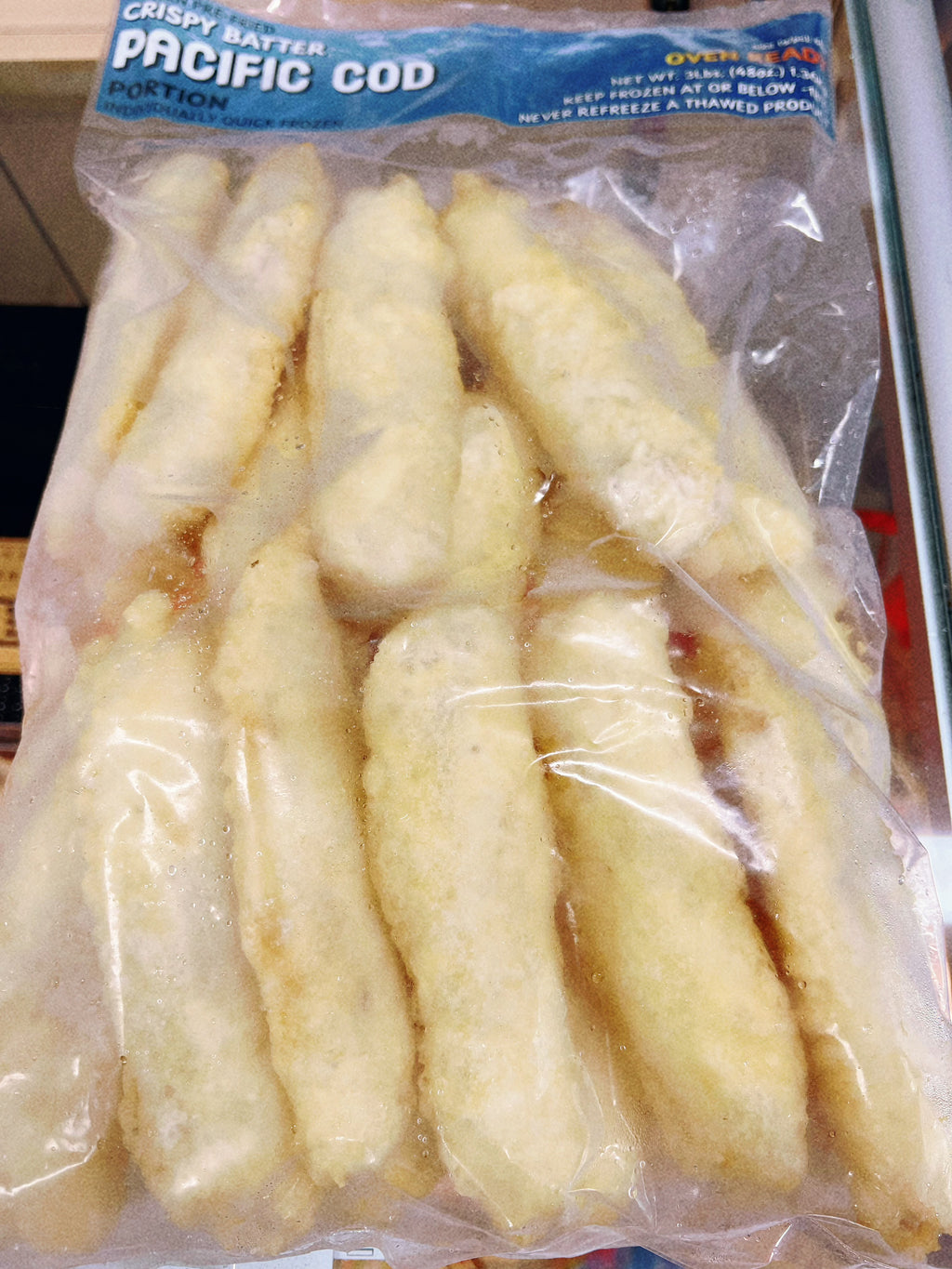特价Pacific Cod 鳕鱼条 1包/磅 ，6包/箱
