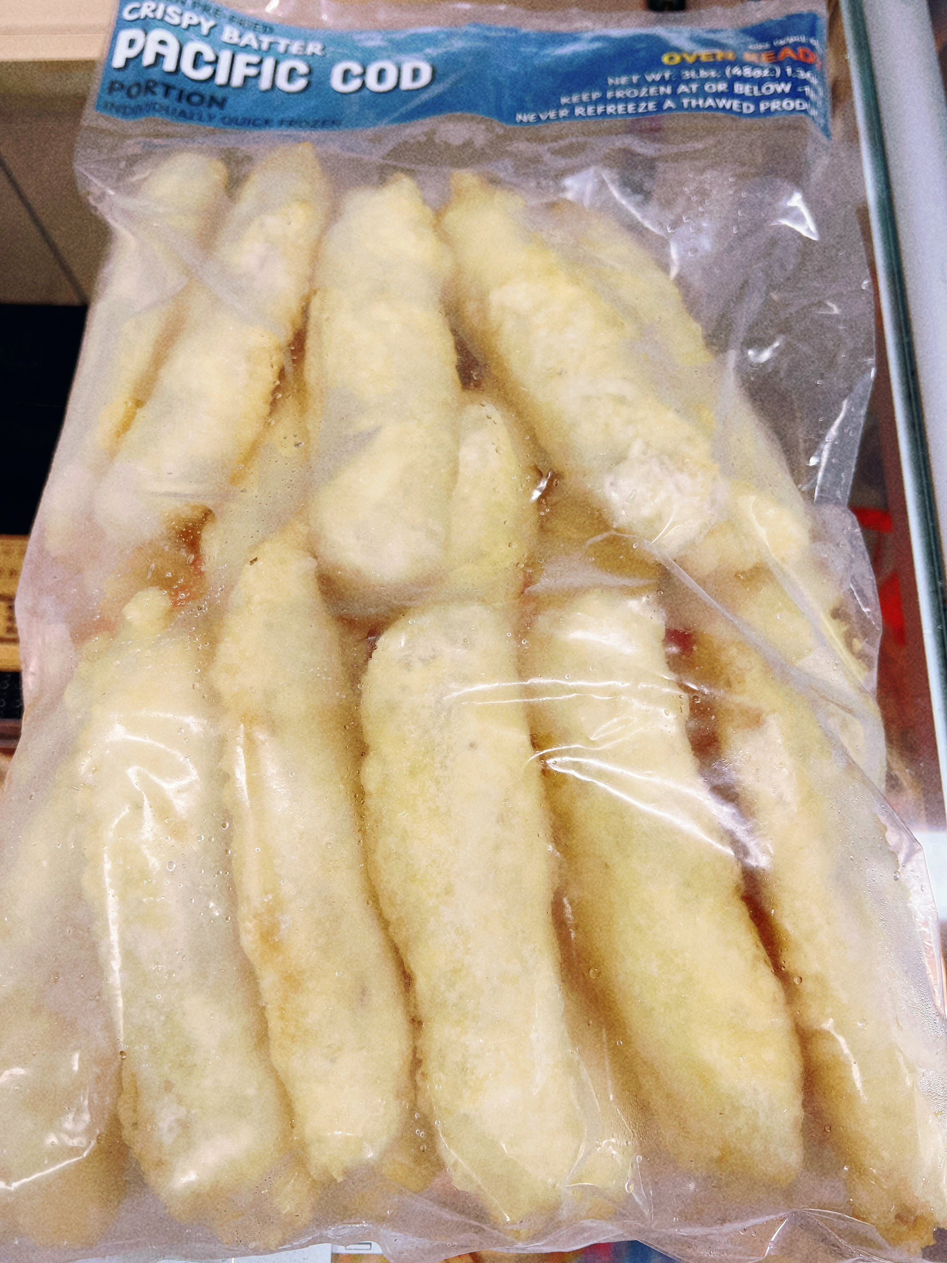 特价Pacific Cod 鳕鱼条 1包/磅 ，6包/箱