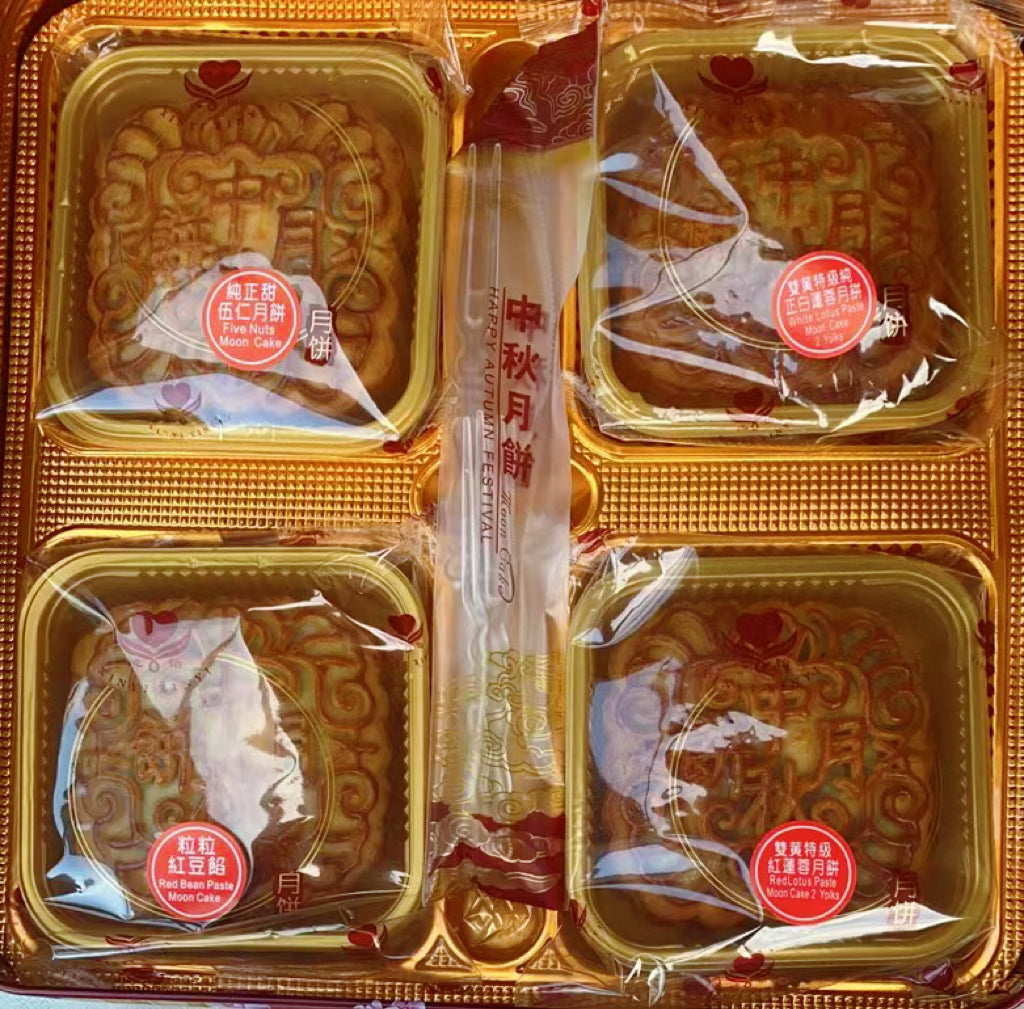 澳门心怡月饼 四式什锦 4块 720克/盒