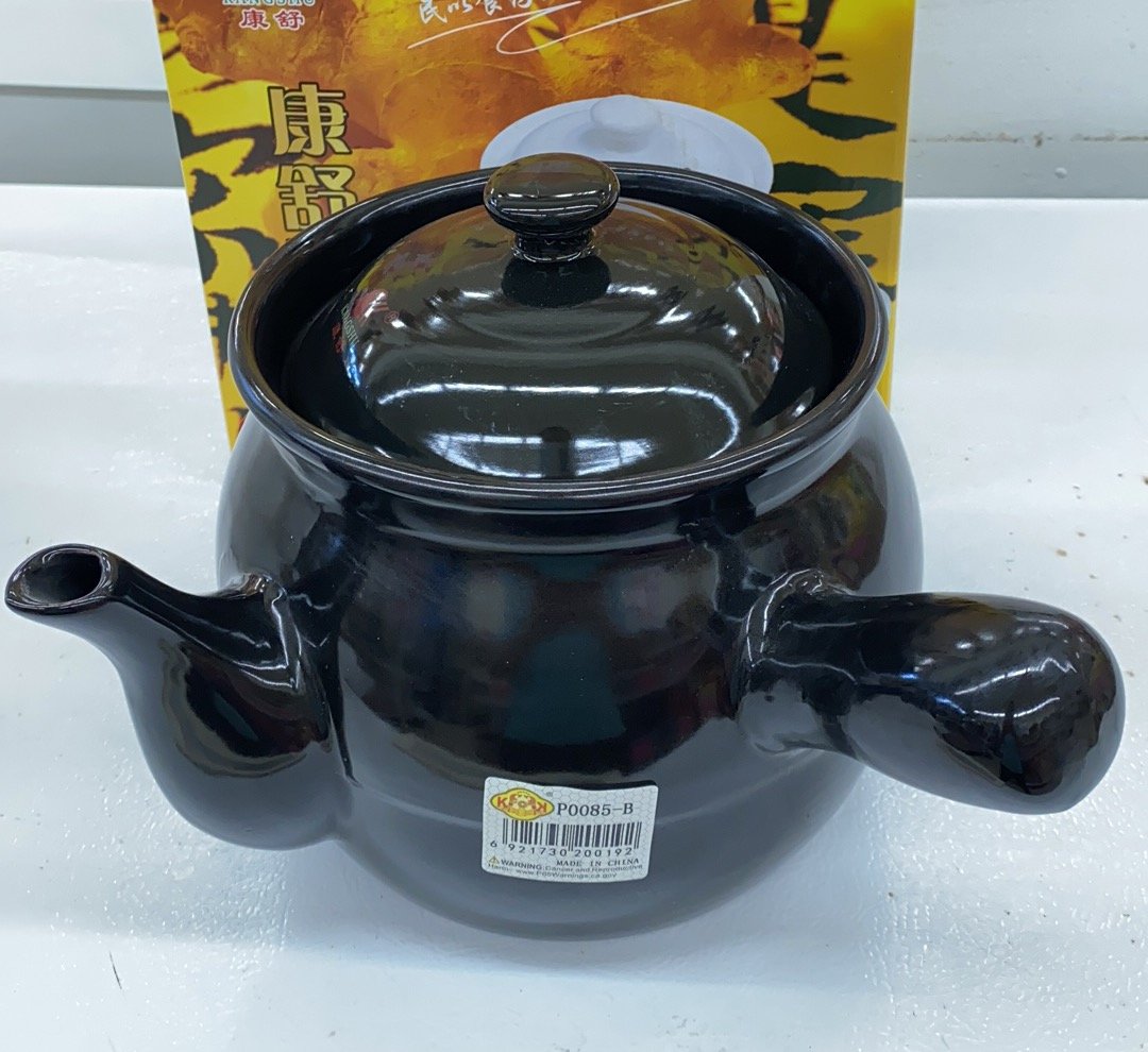 康舒 陶瓷罐 （药罐）黑白两色 2100ML