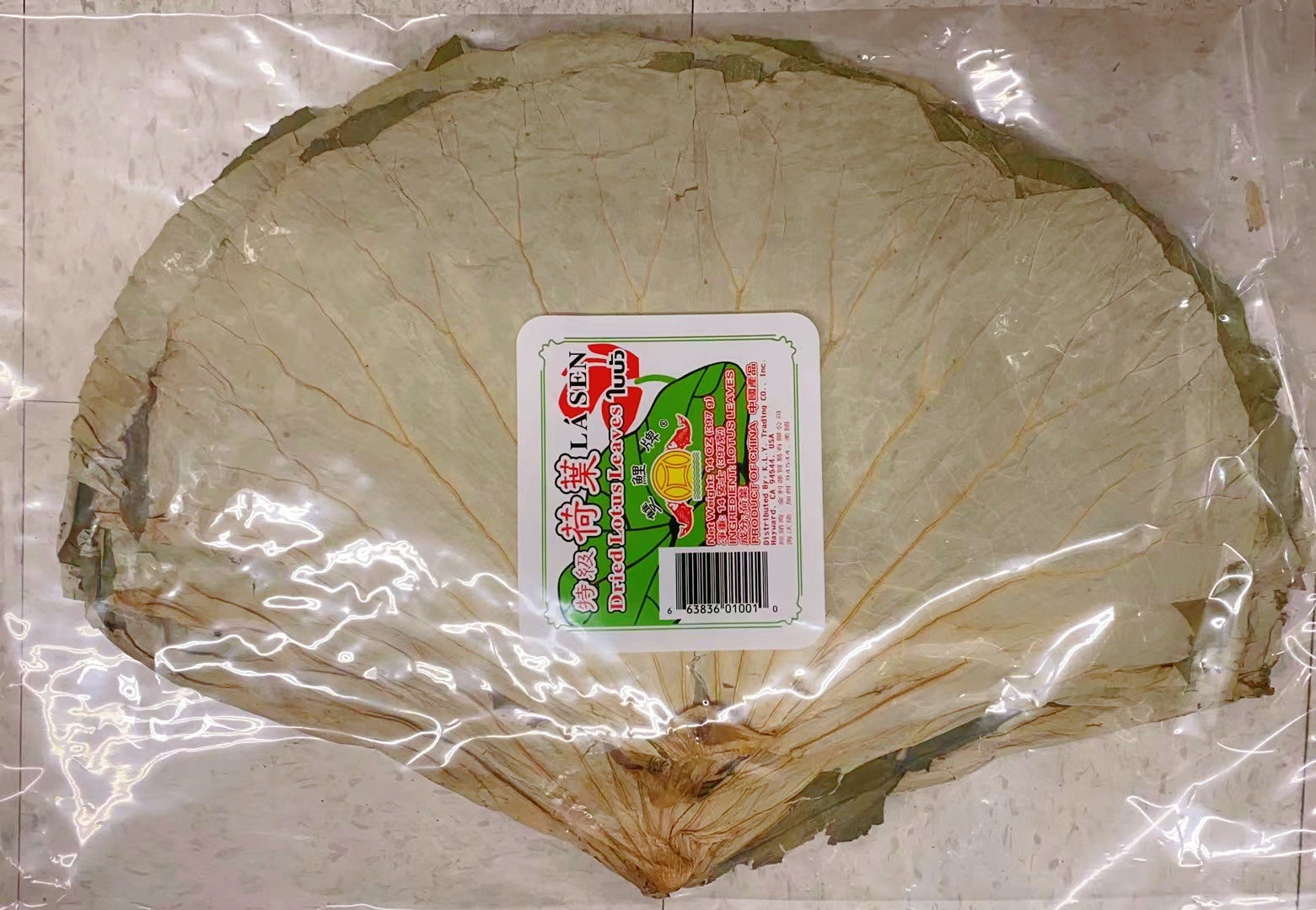 荷叶 整大张 1磅/包约20张397克 14OZ