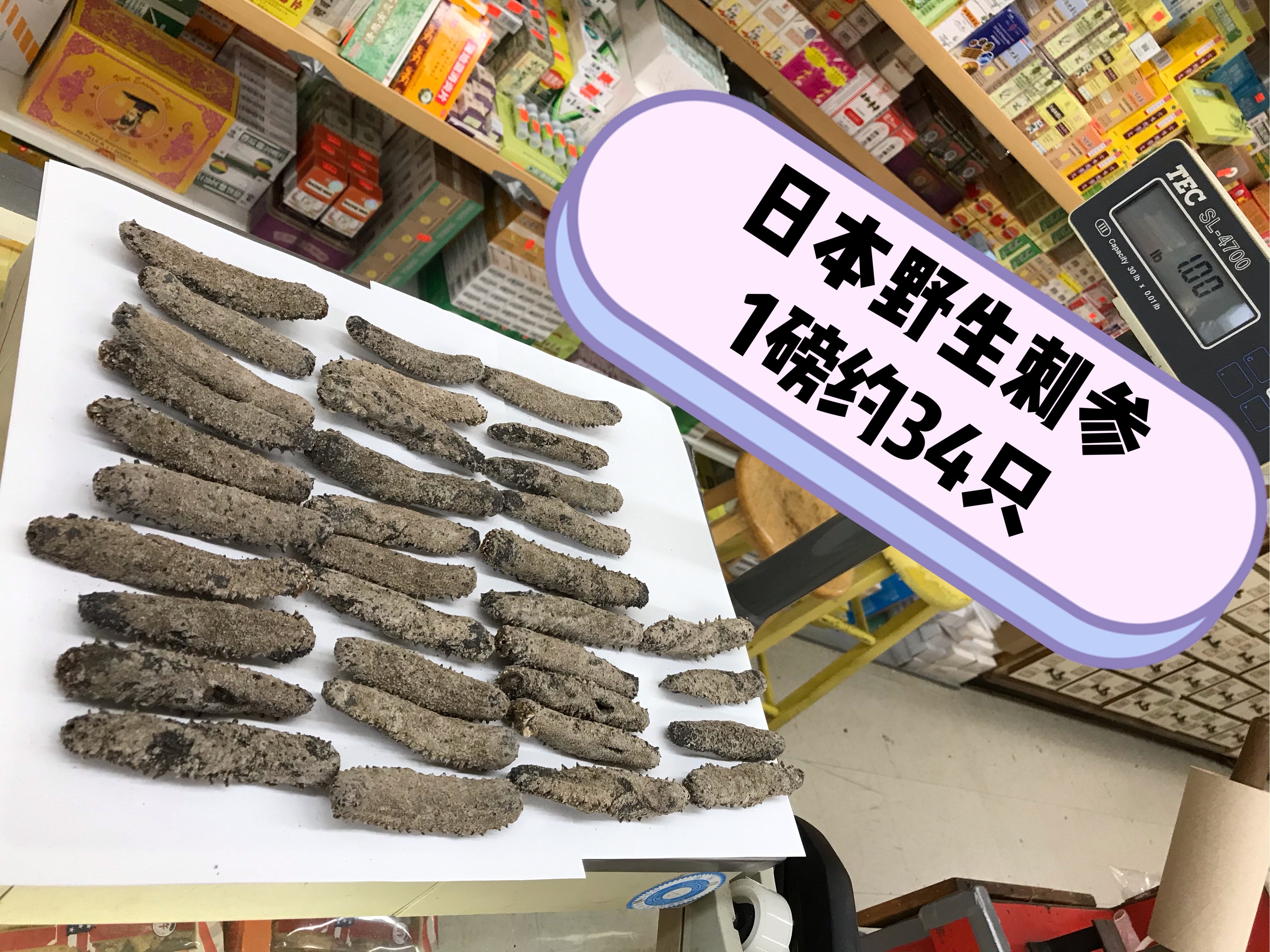 （海参）日本野生刺参 1磅约34只