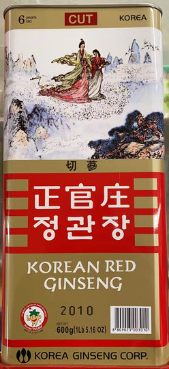 6年根 韩国正官庄高丽参 切参 600克/罐