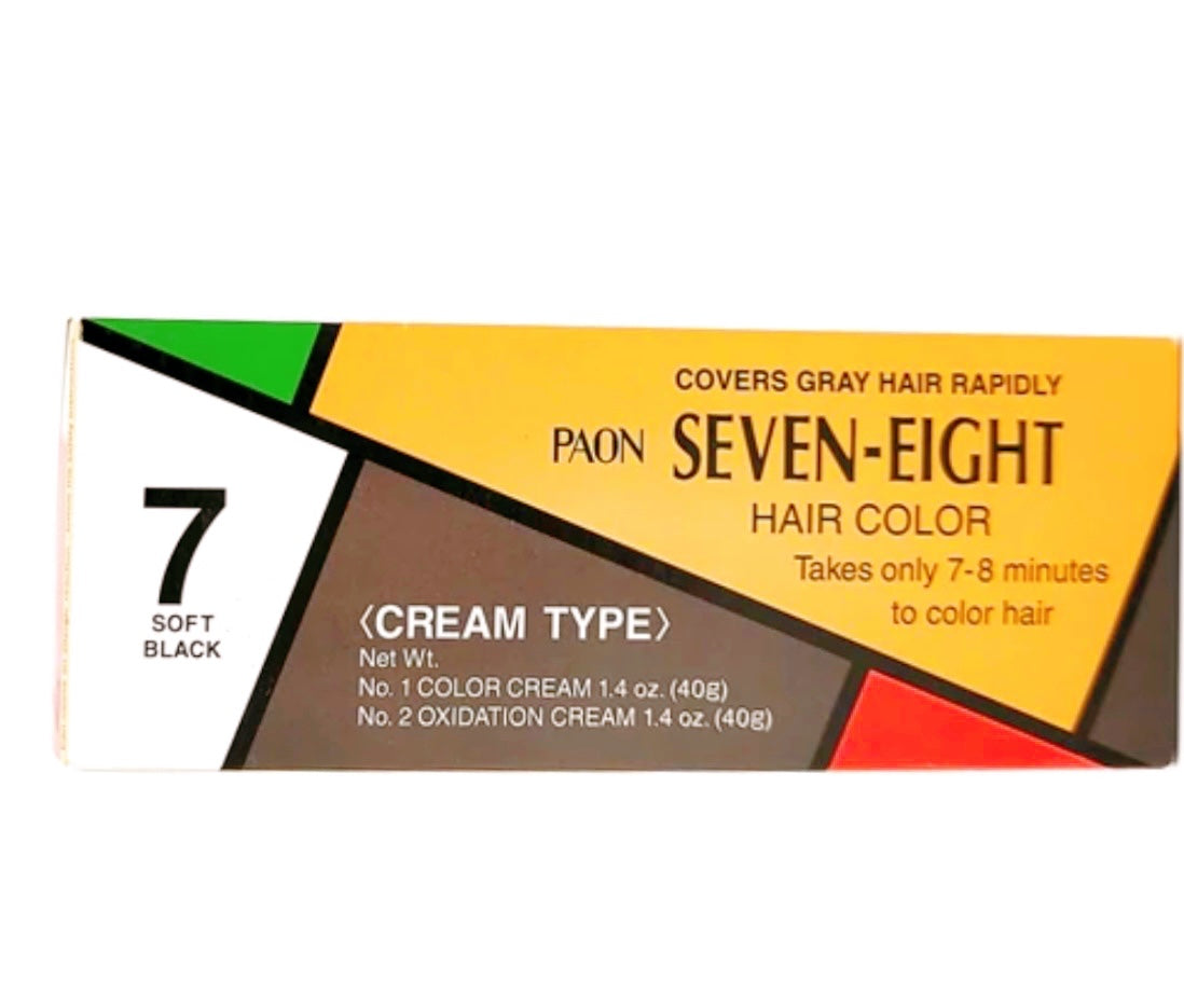染发剂 SEVEN-EIGHT 7# Soft Black 黑色